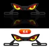 Luz de placa de motocicleta transfronteiriça parafuso triângulo olhos de demônio acessórios decorativos de motocicleta modificados universais luzes