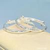 Pulsera de plata de ley 9999 para niños y niñas. Pulsera infantil para bebés y niños. Pulsera de plata maciza con sistema de presión y tracción.
