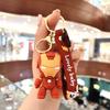 Llavero Creativo de PVC de Spiderman de Dibujos Animados Llavero de Muñeco de Iron Man Colgante para Bolso Pequeño Regalo Venta al por Mayor