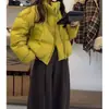 Nueva Chaqueta Corta de Algodón Acolchado Estilo Coreano para Mujer Otoño/Invierno 2026, Gruesa y de Corte Holgado, Cálida y Adecuada para el Trayecto al Trabajo