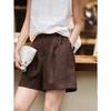 Calças de cânhamo old money vestem confortáveis respiráveis frescas e confortáveis shorts slim 25 anos primavera novo