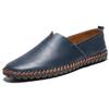 Sapatos casuais masculinos populares transfronteiriços de tamanhos grandes, slip-on, camada superior de couro bovino, sapatos preguiçosos, sapatos de couro, tamanho 48, tamanho 49, tamanho 50