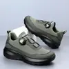 Zapatos de Hombre para Exteriores 2026 Nuevos de Primavera y Verano Suela Gruesa Hebilla Giratoria Zapatos Deportivos Zapatos de Senderismo para Hombre Zapatos de Papá Calzado Casual