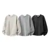 Suéter Grueso de Punto Colorido Estilo Casual para Hombre, Nuevo Modelo Otoño 2026, Sudadera de Punto Moda, Ajuste Holgado, Falso Dos Piezas