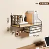 Estante de pared, instalación sin taladro, perfecto para dormitorios estudiantiles, imprescindible para recámaras, divisor de pared, cesta colgante, estante de almacenamiento