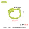 Nuevo llavero de resorte con forma de gato en colores de caramelo, lindo accesorio de hebilla de conexión, accesorio de colgante para llaves con cuentas DIY