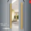Maçaneta de Porta de Vidro com Logo Gravado Estilo Chinês, Maçaneta de Porta de Madeira Maciça Estilo Antigo para Quartos Privativos, Maçaneta de Entrada de Hotel