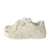 Zapatos Blancos Gruesos Feos Lindos para Mujer Virtue Training 2026 Verano Nuevo Chic Diseño de Nicho Transpirables con Plataforma Zapatos de Tabla para Estudiante