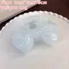 Clip de Corazón Dulce Francés Azul con Lazo de Cinco Puntas Pinza para el Cabello de Niña Pinza Tiburón para el Cabello Accesorio para el Cabello de la Parte Posterior de la Cabeza