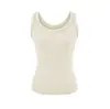 Chal de punto sin mangas con cuello en U estilo Puro Deseo Moda Nueva Primavera 2026 Versátil Ajustado Casual para Mujer