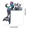 Decoração de Moldura de Porta de Metal Tema Oceano Cavalo-marinho Estrela-do-mar Golfinho Tartaruga Polvo Moldura de Porta Quarto Infantil Decoração de Piscina