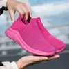 Sapatos Femininos Outono Novo Estilo Par Calçados Meia Malha Mesh Tendência Moda Casual Esportivos Tênis de Corrida Feminino