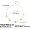 Moda Europeia e Americana Zircônia 5A Camada Dupla Coração Flor Colar Pulseira Brinco Estilo Frio Conjunto de Pulseira Anel Aberto