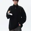 Camisa polo de color liso estilo americano, unisex, moderna, estilo preppy, ropa deportiva casual, limpia y bien ajustada, de manga larga, adecuada para parejas