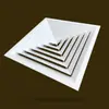 Suministro Directo de Fábrica Salida de Aire Acondicionado Aleación de Aluminio Salida de Aire Difusor Cuadrado Integrado en Techo Rejilla de Aire Acondicionado Central