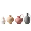Jarrón de Cerámica Geométrico Retro Moteado Adornos Florales Nuevo Estilo Chino Estilo Nórdico-Estilo Silencioso Decoración Morandi