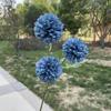 Crisantemo de una sola bola de 3 cabezas, simulación de salón de bodas, decoración de flores falsas para el hogar, venta al por mayor