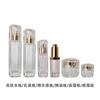 Botella de vidrio cosmética de 30 g, 50 g, crema de 120 ml a 100 ml, loción tónica, disponible en stock. Material de embalaje cosmético.