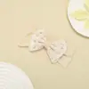 Novo Estilo Europeu e Americano Infantil Cor Dopamina Laço de Renda Acessório de Cabelo Princesa Alto Valor Tecido de Malha Faixa de Cabeça Vazada