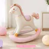 Estilo Coreano Mate Caballo Mecedora de Pie Unicornio Globo de Papel de Aluminio Globo de Caballo Mecedora Decoración de Fiesta Infantil Arreglo de Globos