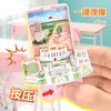 Livro dobrável Criativo 3D Tridimensional da Grande Muralha Pingente da Praça Tiananmen de Pequim Livro Explosivo Mini Taishan com Chaveiro