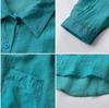 2 023 Versión coreana de camisa holgada de longitud media para mujer, diseño de nicho, camisa fina con protección solar, abrigo de marea