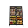Estante de Cocina de Pie Cesta de Verduras Estante para Verduras Almacenamiento Multifuncional Cesta de Almacenamiento Carrito para Snacks Estante de Almacenamiento