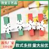 Mini clip de madera para Navidad, clip de madera para árbol de Navidad, copo de nieve, alce, guantes, clip de madera, clip de madera para fotos, pequeño clip de madera