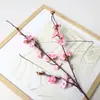 Flor de Ameixa Inverno Artificial Ramo Único Decoração de Sala de Estar Arranjo de Flores Paisagem Artificial Fabricante Atacado Arranjo de Casamento Estilo Chinês