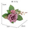 Nueva Flor de Pastel Delicada Naranja Artificial Decoración de Hogar Otoño Rosa de Simulación Adornos de Flores Falsas Venta Caliente Transfronteriza