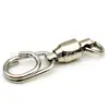 Conector de rodamiento giratorio de ocho anillos al por mayor pasador ovalado de acero inoxidable suministros de pesca equipo de pesca