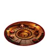 Alfombra Redonda de Terciopelo de Cristal Navideño con Ilusión 3D, Decoración Festiva para Sala de Estar, Antideslizante, Engrosada, Alfombra para Mesita de Noche de Dormitorio