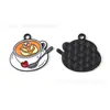 Café Hielo Café Americano Aceite de Goteo Comida Occidental Joyería Accesorios Pulsera Colgante Llavero Cadena para Teléfono Móvil Colgante Hecho a Mano