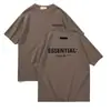[Transfronterizo 220g] Versión Alta Transfronteriza Algodón Puro Moderno Estilo Americano Camiseta de Manga Corta para Hombre y Mujer Niebla Hilo Múltiple Letras Afelpadas
