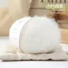 Fabricante de novelos de lã Vanzen cor pura alternativa de boneco de neve, atacado, fio com mistura de lã e pelo longo para chapéus, cachecóis e mantas de sete estrelas
