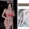 Humo ropa interior sexy pijamas puramente sexys uniforme qqny tentación perspectiva sirvienta ropa de enfermera mono traje