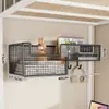 Solução de armazenamento suspensa estilo gancho para montagem na parede! Prateleira de armazenamento para dormitório, cesta suspensa de cabeceira, armazenamento para beliches em dormitórios