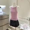 Top tipo camisola color morado rosado/blanco roto con soporte lateral, estilo muñeca coreana, corte ajustado, top versátil