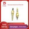 Plugue Brother recomenda plugue personalizável com rosca de 3,5 mm e quatro níveis, disco 6,8, plugue de fone de ouvido de vinil banhado a ouro 30,9L