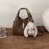 Bolsa Saco de Couro Macio com Padrão de Lichia Transfronteiriça Casual com Toque de Luxo Bolsa Mãe e Filho Moda para o Dia a Dia Bolsa de Ombro Único Bolsa de Mão Feminina Personalizada