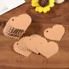 Etiqueta 6cm Papel Kraft coração/redonda/quadrada cartão presente tag para assar cartão em branco cartão para palavras