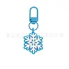 Llavero de Regalo de Navidad Más Vendido Hebilla en Forma de U de Macarrón Colgante de Goma Suave de PVC de Dibujos Animados Accesorios para Bolsas Colgante Pequeño