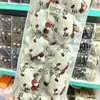 Nuevo pasador de pelo de dibujos animados del gato KT con lazo de perla roja estilo coreano, pinza lateral popular y linda para estudiantes de primaria