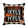 Funda de almohada de Halloween más vendida transfronteriza con estampado de calabaza y fantasma, cojín para sofá, cojín para cabecera, cojín decorativo navideño