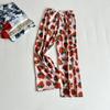 Pantalones anchos de algodón y seda, pantalones de algodón artificial, pantalones antimosquitos de verano, pantalones de casa de cintura alta para mujer de primavera y otoño, nuevos pantalones de algodón y seda