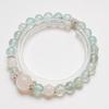 [Nanyu Qinglan] Pulsera de Cristal de Fluorita Verde Natural para Mujer Luna Azul Blanqueamiento Moda Pulsera de Lujo Ligero Venta al por Mayor