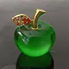 Enfeite de Maçã Vermelha Decoração de Interior de Carro Pequena Maçã de Vidro No Carro Maçã de Cristal Natal Sala de Estar