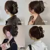 Outono e inverno Grab Clip Feminino High-end 2024 Novo grampo de cabelo Grampo de cabelo Grande cabelo Grande tamanho Tubarão Grampo de cabelo Grampo de cabelo Headwear