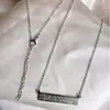 Collar de Acero Inoxidable de Moda Europeo y Americano para Mujer, Cadena para Clavícula Sellada al Vacío, Collar de Acero de Titanio que No se Desvanece ni se Oxida