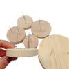 Muñeca de decoración de madera base de madera redonda estante tamaño costura ganchillo base de muñeca diy hecho a mano